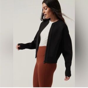 Athleta Sequoia ZipUp Sweater XXS EUC
